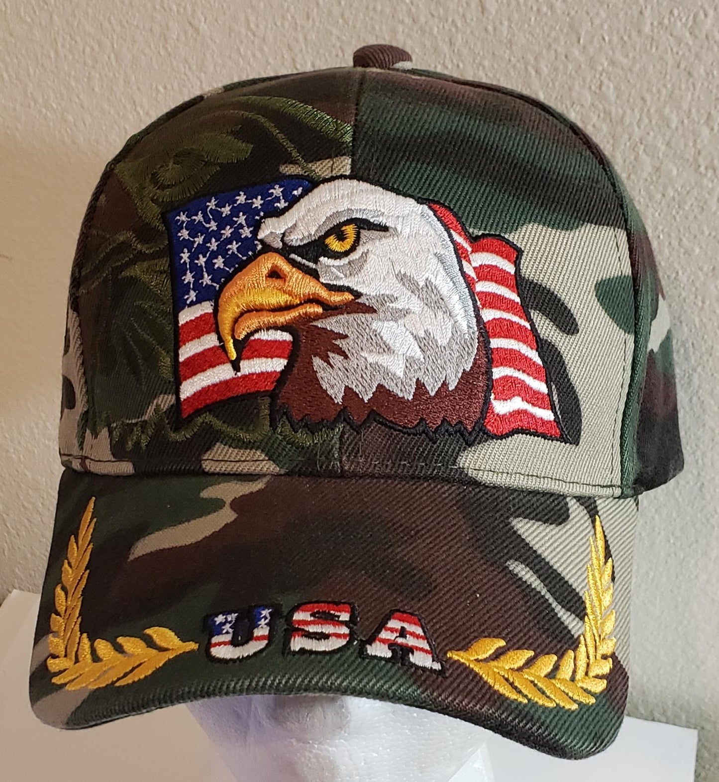 USA (Flag Eagle Gold Wreath)